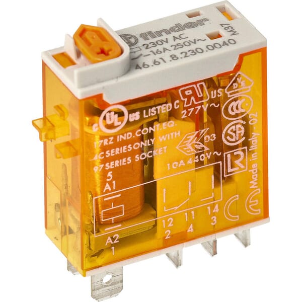 Mini.rel.1CO 16A/230V AC/Agni/Test-Taste/Mech.ind.