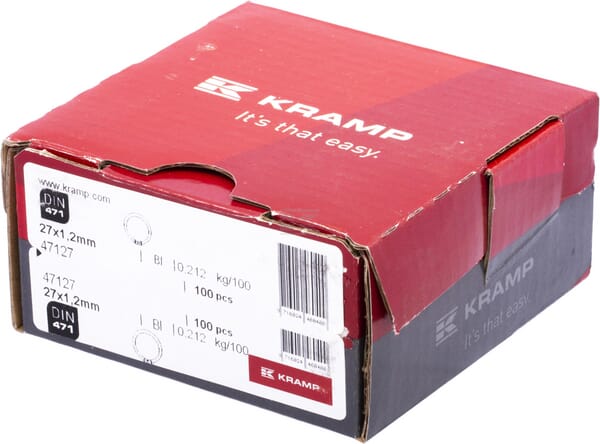 Sicherungsring außen 27x1,2mm DIN471 Stahl Kramp