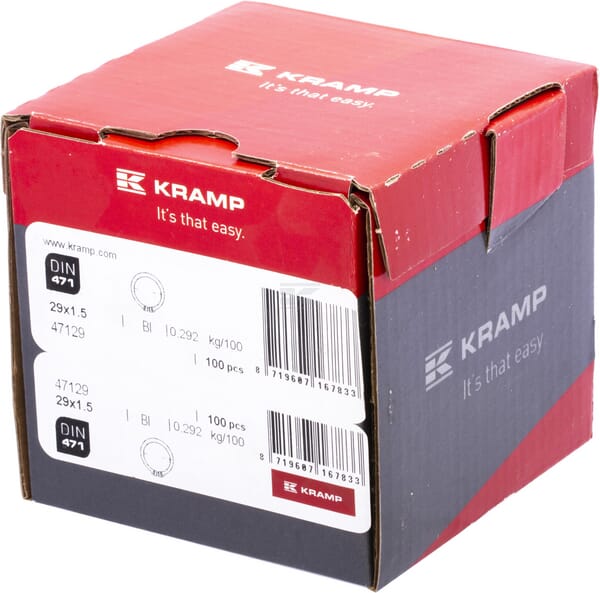 Sicherungsring außen 29x1,5mm DIN471 Stahl Kramp