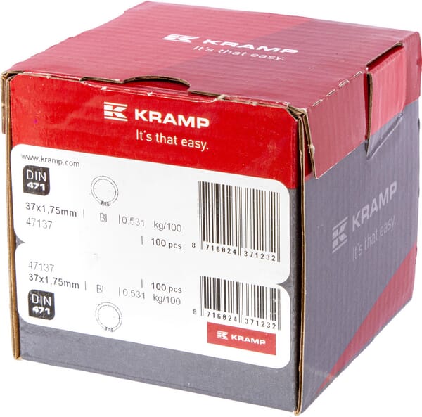 Sicherungsring außen 37x1,8mm DIN471 Stahl Kramp