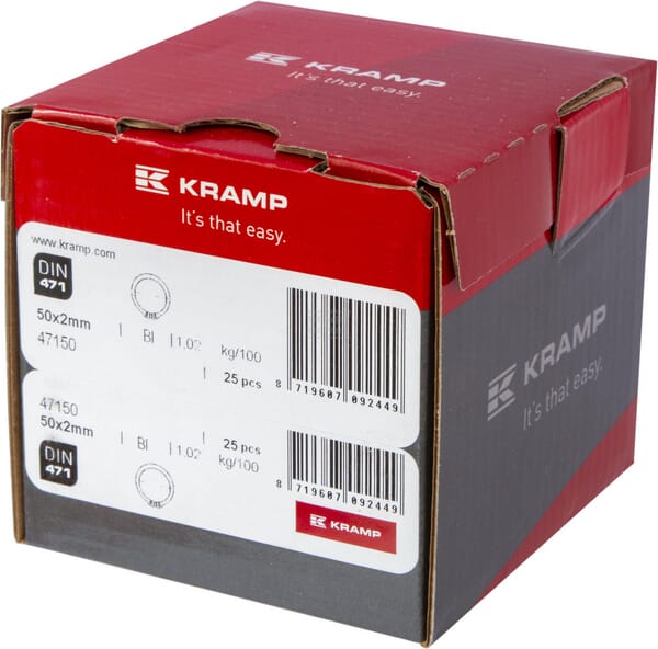 Sicherungsring außen 50x2mm DIN471 Stahl Kramp
