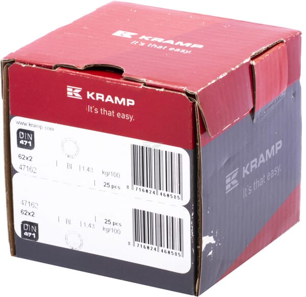 Sicherungsring außen 62x2mm DIN471 Stahl Kramp