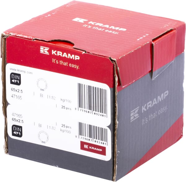 Sicherungsring außen 65x2,5mm DIN471 Stahl Kramp