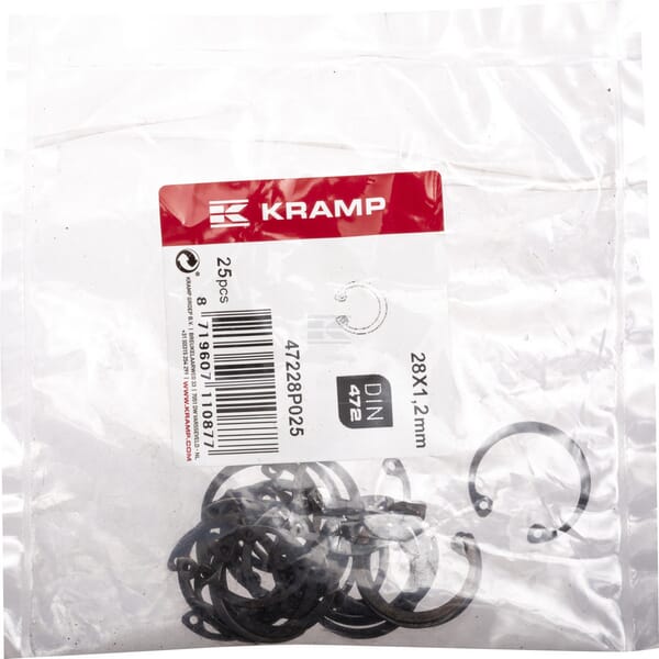 Sicherungsring innen 28x1,2mm DIN472 Stahl Kramp
