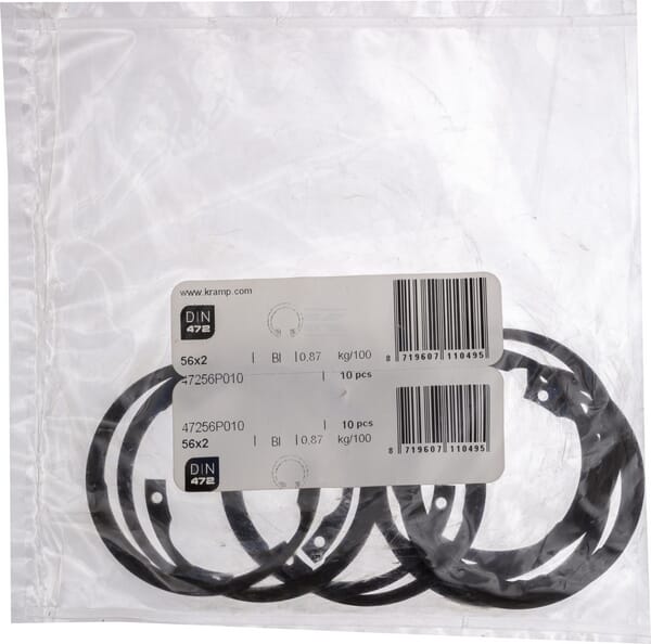 Sicherungsring innen 56x2mm DIN472 Stahl Kramp
