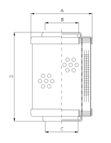 RHK200G10B Hydraulikfilterelement (Rücklauffilter)