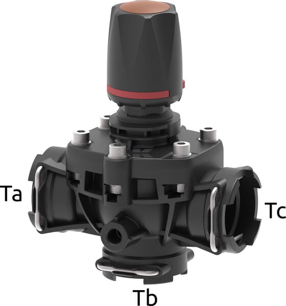 Manuelles Druckbegrenzungsventil mit Membran T6