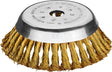 Unkrautbürste 155 x 25,4 mm Premium Messing Pro 30 Knoten