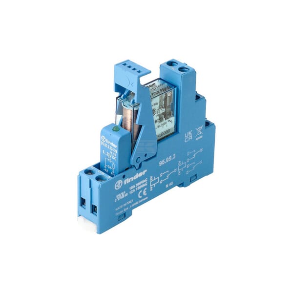 koppelrel.Schraubklemme 1W 10A/12V DC/Agni/LED/diode