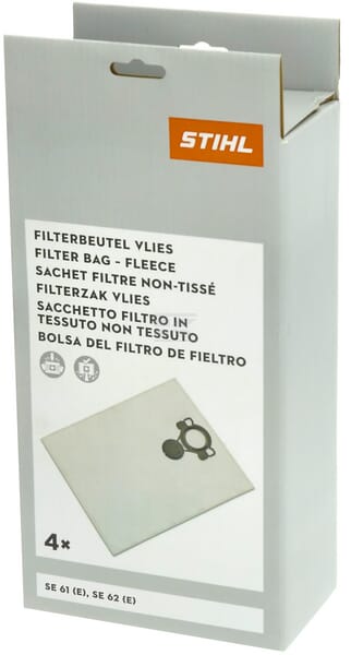 Vakuum-Filterbeutel-Packung, für SE 62, SE 62 E, (4x)