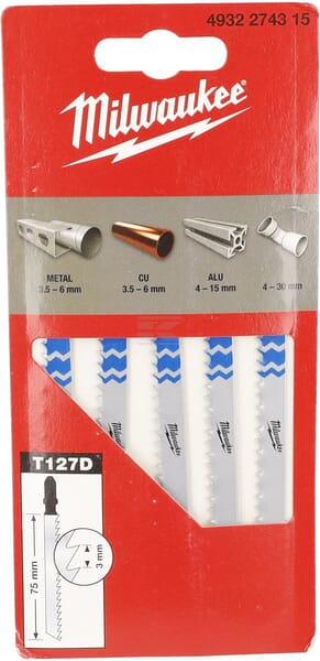 Stichsägeblatt Alaun. 75x3mm 5Stück