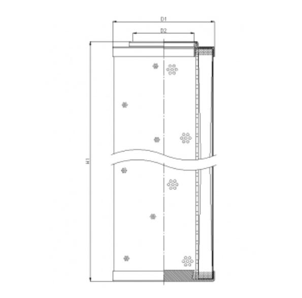 DHD1500G03B Hydraulikfilterelement (Druckfilter)