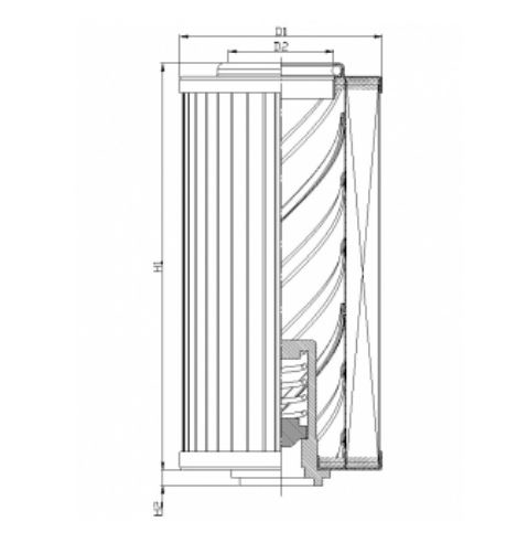 XD400G25A/3 Hydraulikfilterelement (Druckfilter)