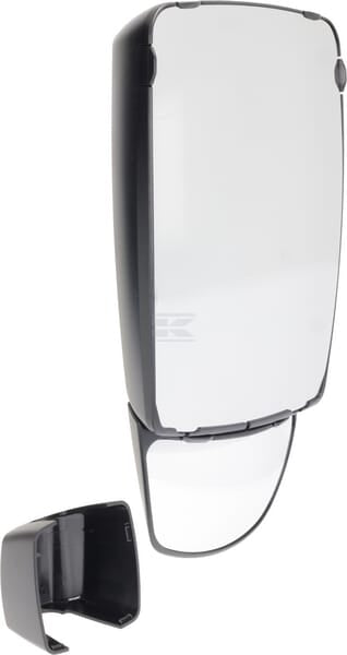 Spiegel 1009, Radius 1200/240, links/rechts, manuell verstellbar, vertikaler Anschluss Ø18-22mm