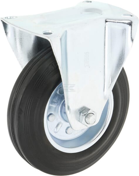 Bockrolle 160 mm Ø160x40mm, Plattenaufnahme: 135x105 Belastung:: 140kg,