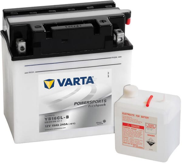 VARTA, Starterbatterie, 12V, 19Ah, 240A, 176 x 101 x 176mm Powersports Freshpack