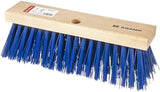 Besen, PVC-Faser, blau, 36 cm