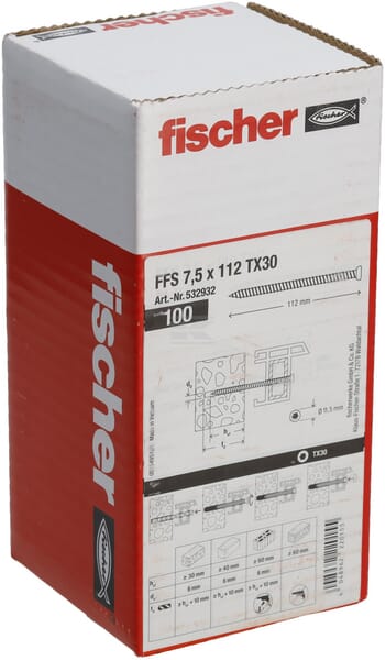 Fensterrahmenschraube FFS 7,5X112 T30 100St.