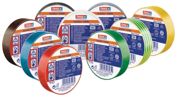 Isolierband, grau, 20 m x 19 mm TesaFLEX®