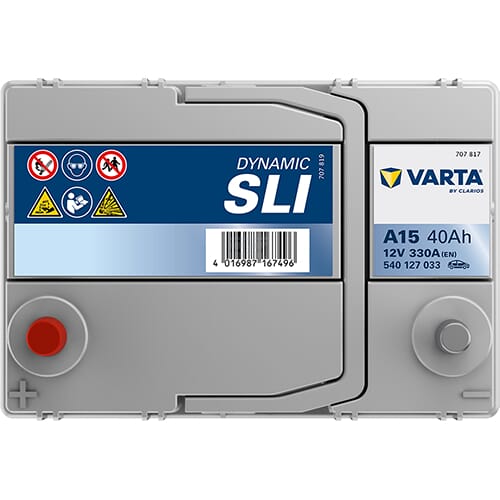 Batterie 12V 40Ah 330A A15 VARTA Dynamic SLI