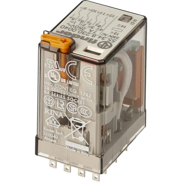 Relais 4W 7A 230V AC