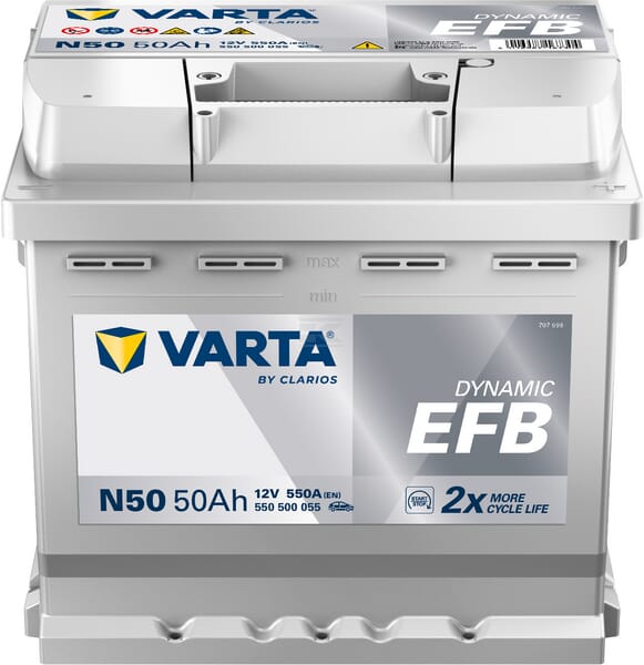 Batterie 12V 50Ah 550A N50 VARTA Dynamic EFB