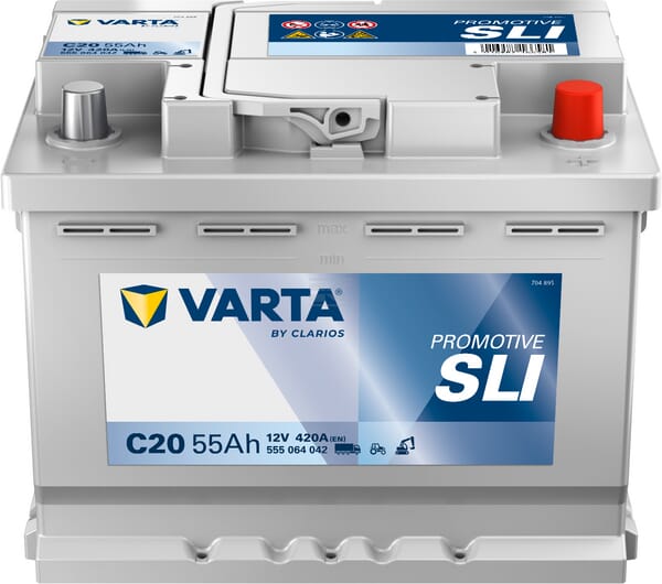 VARTA, Starterbatterie, 12V, 55Ah, 420A, 242 x 175 x 190mm Promotive SLI