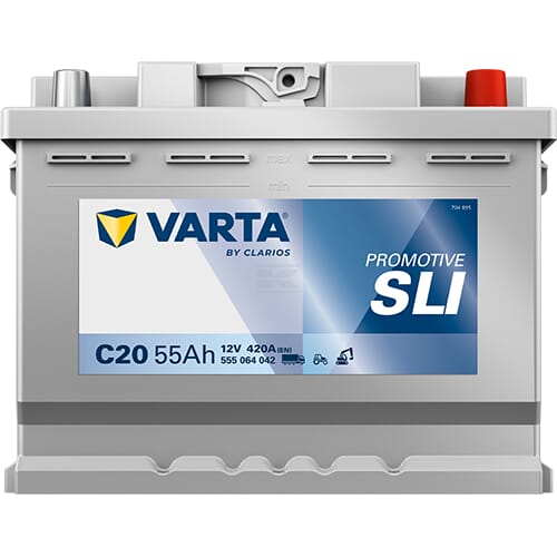 VARTA, Starterbatterie, 12V, 55Ah, 420A, 242 x 175 x 190mm Promotive SLI