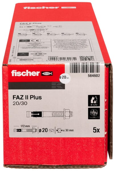 FISCHER FAZ II Plus 20/30 EV (20X172) 5St.