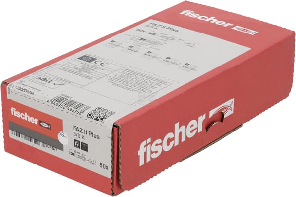 FISCHER FAZ II PLUS 8/5 K EV 50 Stück