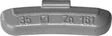 Ausw.Gewicht Zink H161 35g 50