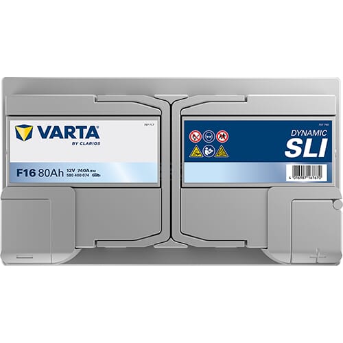 Batterie 12V 80Ah 740A F16 VARTA Dynamic SLI