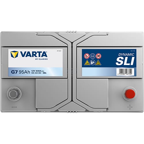Batterie 12V 95Ah 830A G7 VARTA Dynamic SLI