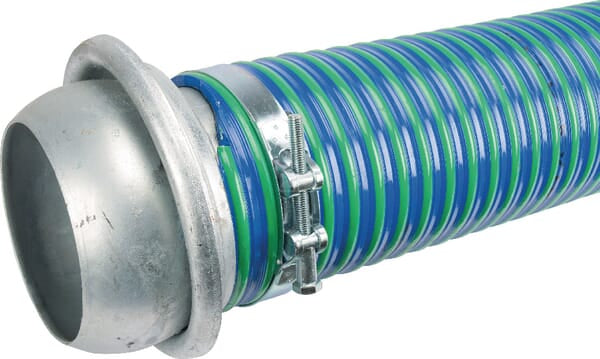 Gülleschlauch montiert  blau/grün 6" 3m