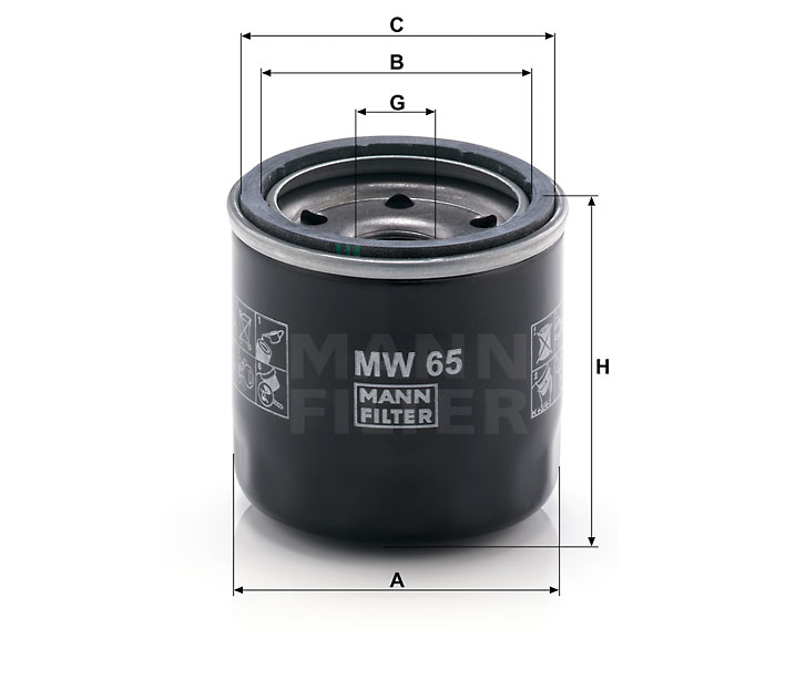 MW 65 Wechselfilter SpinOn