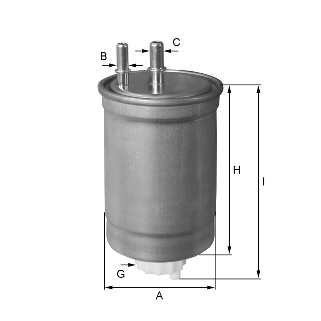 ZP8087FMBM Kraftstoff-Leitungsfilter (Inline)