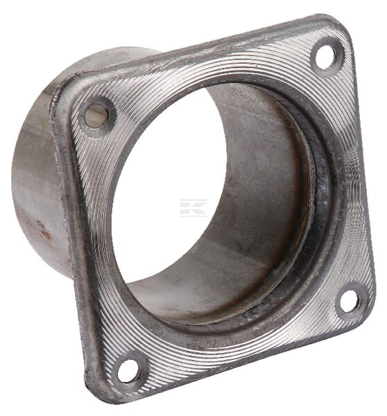 Rohr 6" + Flansch schwarz