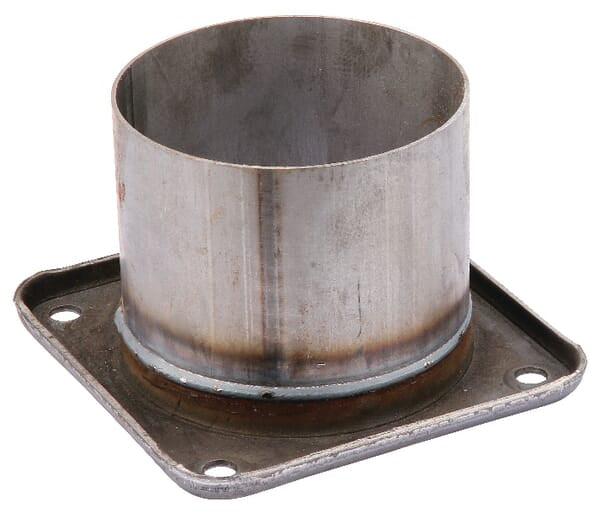 Rohr 6" + Flansch schwarz