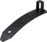 Leitblech gerade mit Halterung für 30-mm-Stiel, 80x8x425 mm