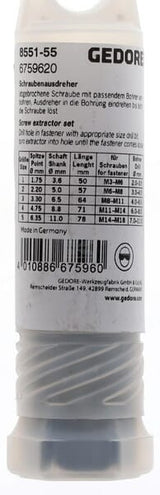 Schr.Ausdrehersatz M3-M18 5-tlg