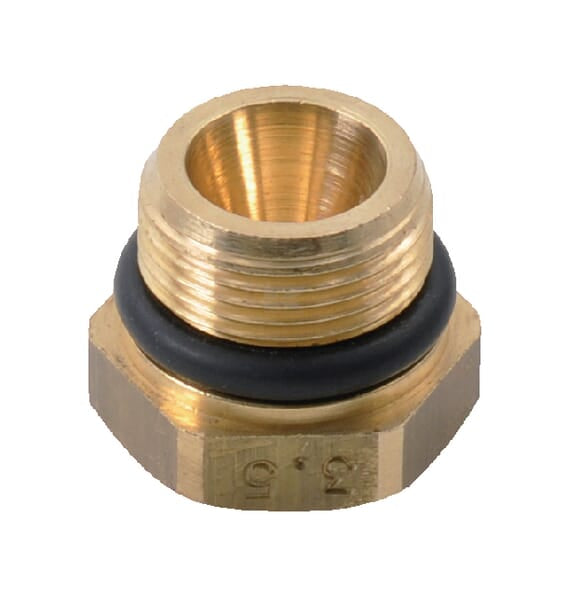 Braglia, Düse, 6818, Goldfarben, 22°, Messing, Gewinde