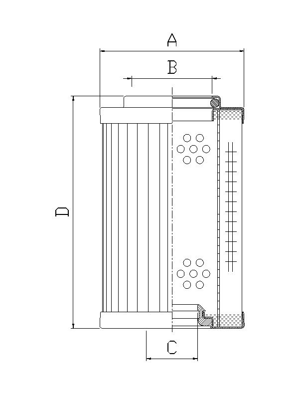 RMR444L20B Hydraulikfilterelement (Rücklauffilter)