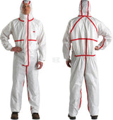 Einwegoveralls, Erwachsener, Gr. XL UK:42 , weiß rot , by 3M