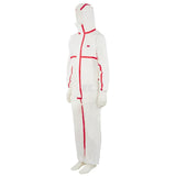 Einwegoveralls, Erwachsener, Gr. XL UK:42 , weiß rot , by 3M