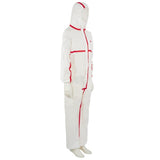 Einwegoveralls, Erwachsener, Gr. XL UK:42 , weiß rot , by 3M