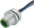 Flanschstecker, M12, 4-polig