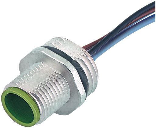 Flanschstecker, M12, 4-polig