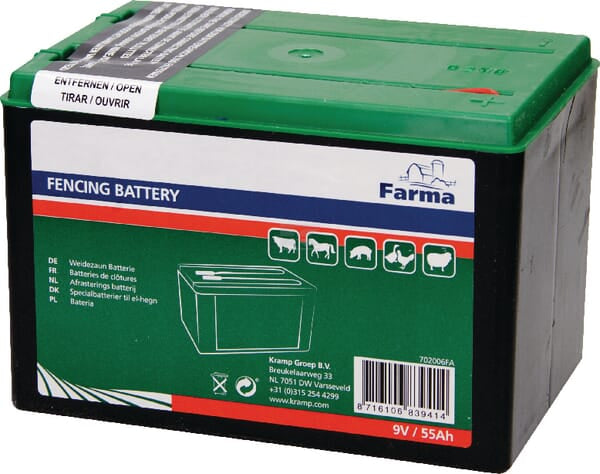 Farma, Batterie, 9V, 55Ah, 165 x 115 x 110mm