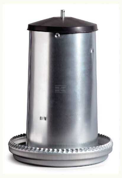 Verzinkter Geflügel-Futterautomat 22 l