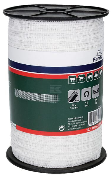 Weidezaunband 12,5mm, 200m (4x0,15SS)